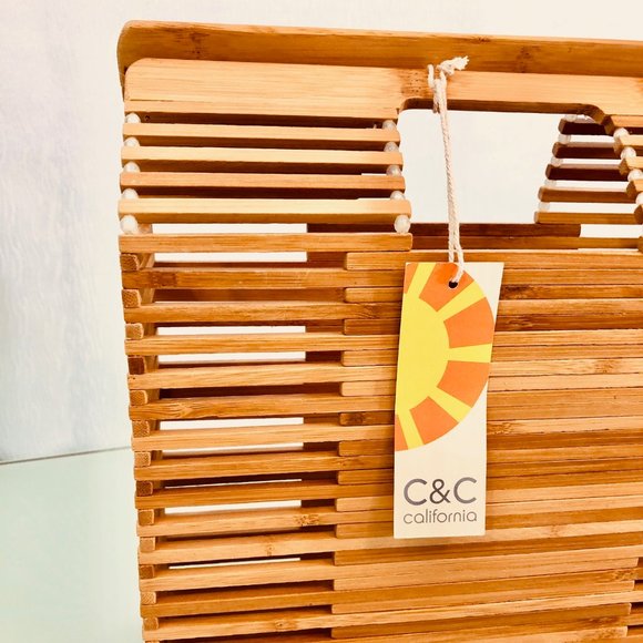 NWT - C&C CALIFORNIA Bamboo Satchel - Picture 4 of 4